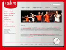 Tablet Screenshot of freistil-theater.de